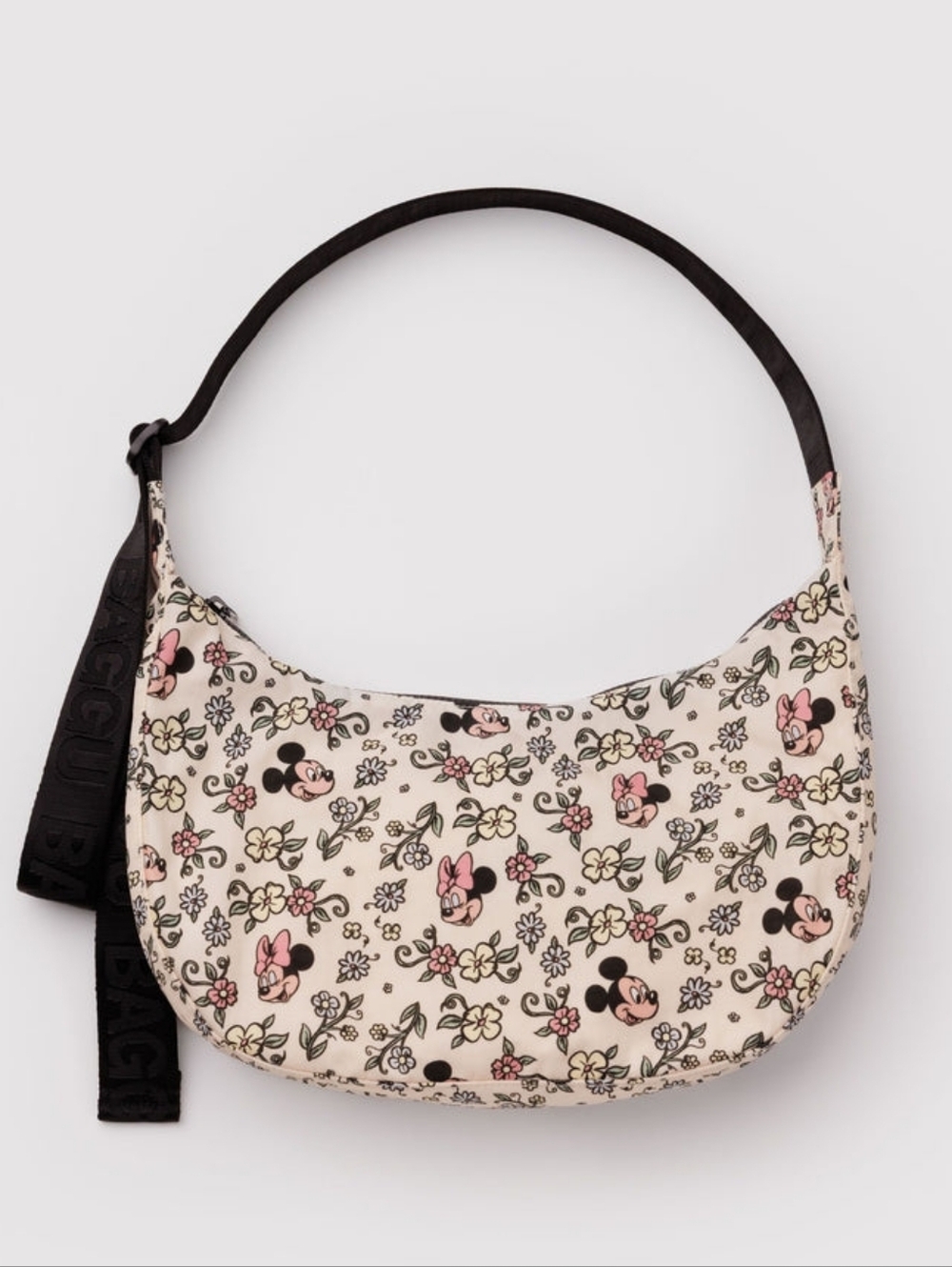 *NWT* BAGGU X DISNEY Medium Nylon Crescent Bag In Storybook Floral